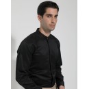 TRESOR ΠΟΥΚΑΜΙΣΟ ΜΑΚΡΥΜΑΝΙΚΟ ΜΑΥΡΟ ΜΕ ΜΑΟ ΓΙΑΚΑ SLIM FIT ΓΡΑΜΜΗ 33-7422