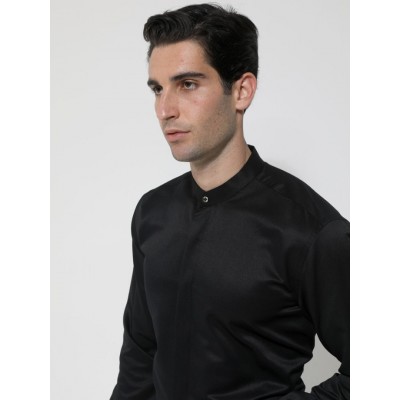 TRESOR ΠΟΥΚΑΜΙΣΟ ΜΑΚΡΥΜΑΝΙΚΟ ΜΑΥΡΟ ΜΕ ΜΑΟ ΓΙΑΚΑ SLIM FIT ΓΡΑΜΜΗ 33-7422 TRESOR ΠΟΥΚΑΜΙΣΟ ΜΑΚΡΥΜΑΝΙΚΟ ΜΑΥΡΟ ΜΕ ΜΑΟ ΓΙΑΚΑ SLIM FIT ΓΡΑΜΜΗ 33-7422