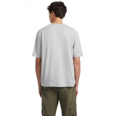 GUESS JEANS T-SHIRT CREWNECK OVERSIZED FIT LOGO ΓΚΡΙ (M4YI45K8FQ4-H90Z) 