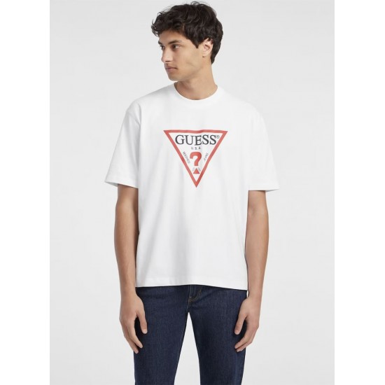 GUESS ICONIC ΜΠΛΟΥΖΑ ΑΝΔΡΙΚΗ M4YI45K8FQ4-G011 WHITE