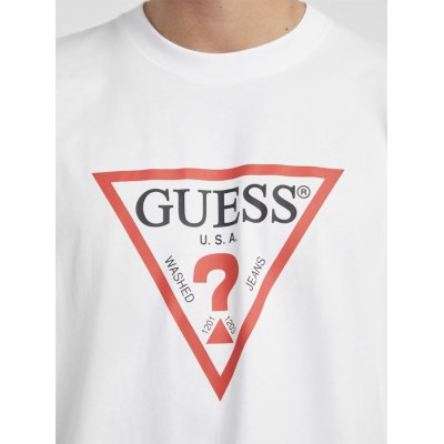 GUESS ICONIC ΜΠΛΟΥΖΑ ΑΝΔΡΙΚΗ M4YI45K8FQ4-G011 WHITE