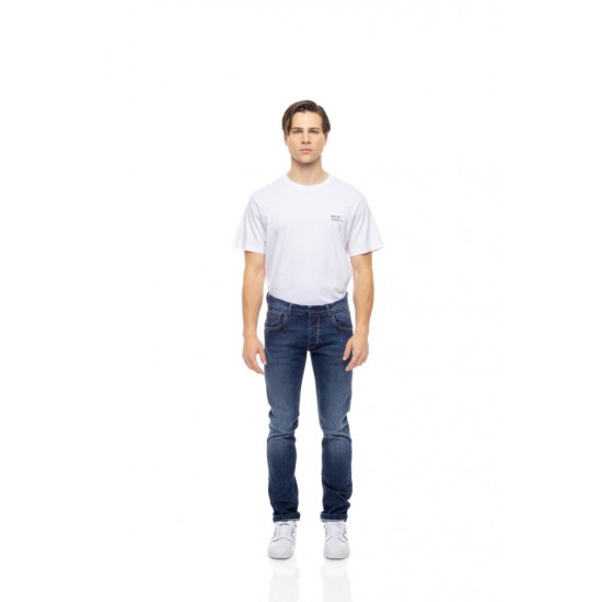 Cover Denim Ανδρικό TEDDY E0579-30 Τζιν Βαμβακερό Παντελόνι Slim-Fit – Blue
