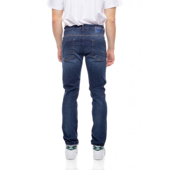 Cover Denim Ανδρικό TEDDY E0579-30 Τζιν Βαμβακερό Παντελόνι Slim-Fit – Blue
