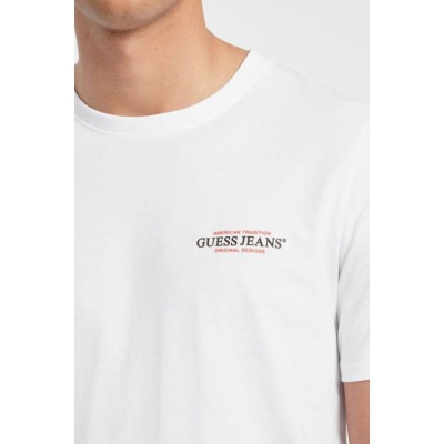 Guess Jeans Ανδρικό T-Shirt M4YI55K8HM0-G011 Λευκό