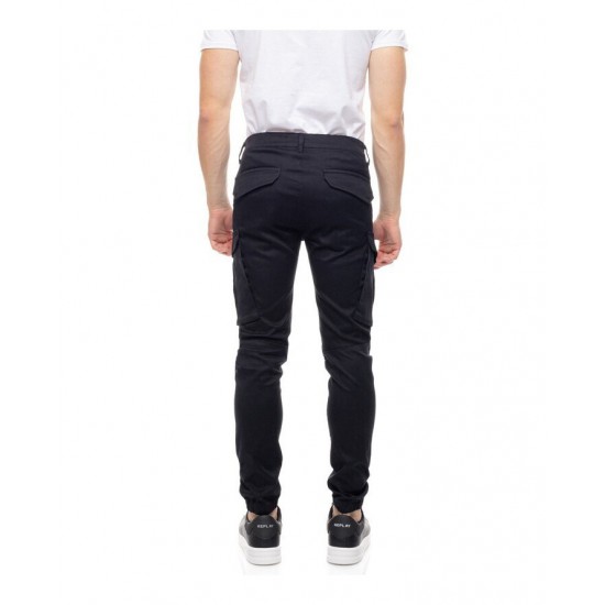 COVER DENIM M0186-30 ARMY PANTS ΜΑΥΡΟ ΚΑΛΟΚΑΙΡΙΝΟ ΥΦΑΣΜΑ