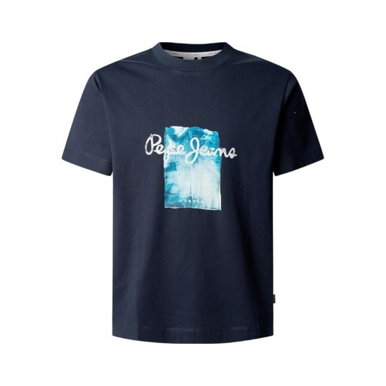Pepe Jeans T-Shirt Drop 2 Prush PM509781-594 Navy Blue