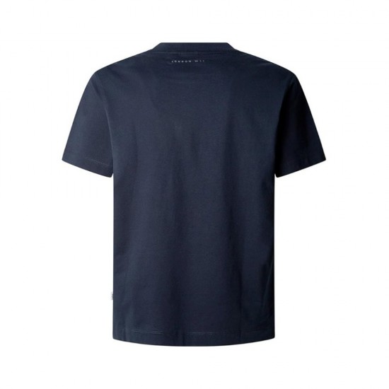 Pepe Jeans T-Shirt Drop 2 Prush PM509781-594 Navy Blue