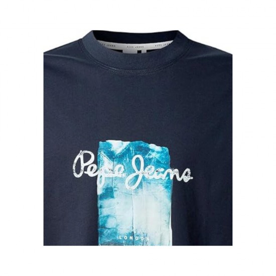 Pepe Jeans T-Shirt Drop 2 Prush PM509781-594 Navy Blue