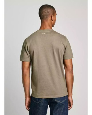 Pepe Jeans regular fit t-shirt with logo print PM509783-726 Stone Green