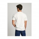 Pepe Jeans regular fit t-shirt with logo print PM509783-803 Off White
