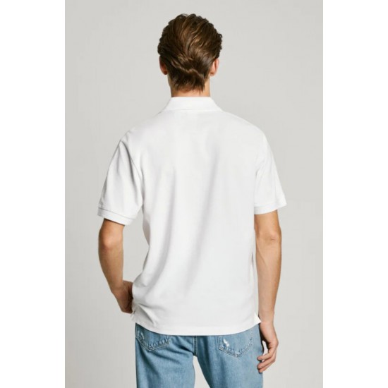 Pepe Jeans - PM542298-800 - Essential Polo Contrast Logo - White - Μπλούζα Πικέ