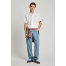 Pepe Jeans - PM542298-800 - Essential Polo Contrast Logo - White - Μπλούζα Πικέ