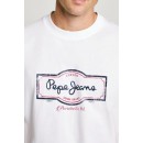 Ανδρική Μπλούζα PEPE JEANS PM509786-800 Ασπρο