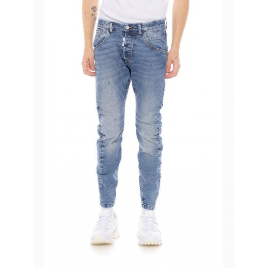 COVER DENIM ΑΝΔΡΙΚΟ ΠΑΝΤΕΛΟΝΙ JEANS OREGON  Q2852-30  BLUE DENIM