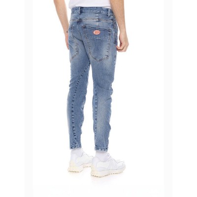 COVER DENIM ΑΝΔΡΙΚΟ ΠΑΝΤΕΛΟΝΙ JEANS OREGON  Q2852-30  BLUE DENIM