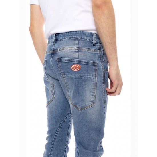 COVER DENIM ΑΝΔΡΙΚΟ ΠΑΝΤΕΛΟΝΙ JEANS OREGON  Q2852-30  BLUE DENIM