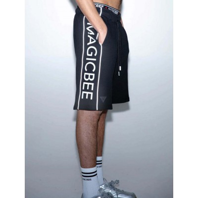 MAGICBEE REFLECTED LOGO TAPE SHORTS 2553- BLACK (SPECIAL EDITION)