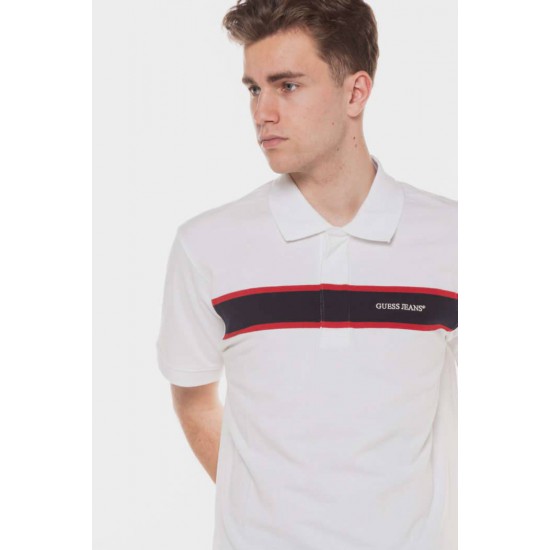 Polo T-Shirt 'Striped Embroidery' GUESS JEANS M5GP29KCJV1