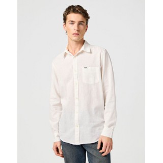 Wrangler Ανδρικό Λινό Πουκάμισο 112362907 – White Κωδικός Προϊόντος: 112362907