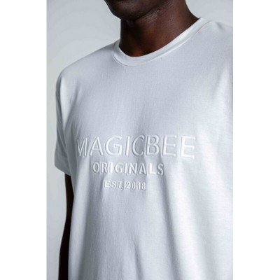Ανδρικό T-Shirt MAGIC BEE 2502-WHITE 2502-WHITE Ανδρικό T-Shirt MAGIC BEE 2502-WHITE 2502-WHITE