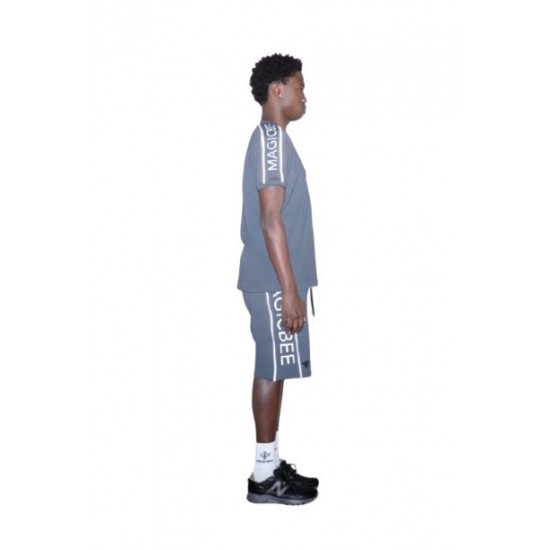 MAGICBEE REFLECTED LOGO TAPE TEE 2503 - ANTHRACITE (SPECIAL EDITION)