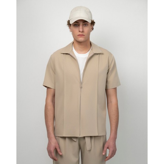 Dezign Πουκάμισο Zip D 25195 ΜΠΕΖ
