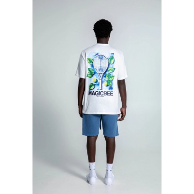 Ανδρικό T-Shirt MAGIC BEE 2509-WHITE 2509-WHITE Ανδρικό T-Shirt MAGIC BEE 2509-WHITE 2509-WHITE