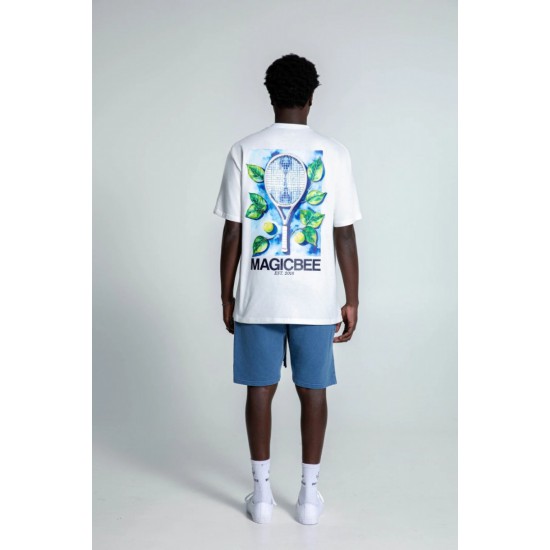 Ανδρικό T-Shirt MAGIC BEE 2509-WHITE 2509-WHITE
