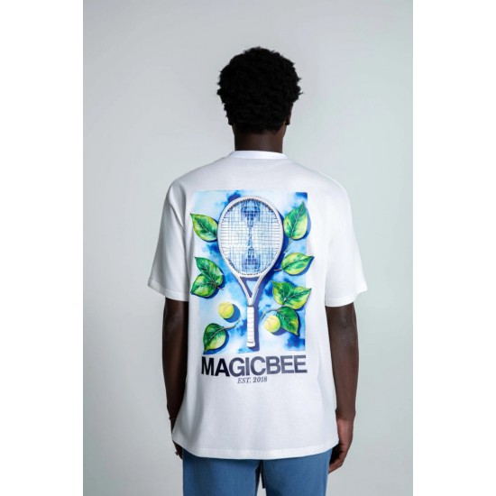 Ανδρικό T-Shirt MAGIC BEE 2509-WHITE 2509-WHITE