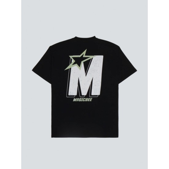 MAGICBEE BACK STAR LOGO 2515- BLACK