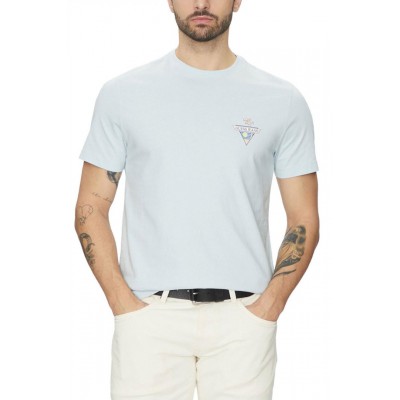 Guess Neck T-shirt ΣιέλΚωδικός: M5GI55K8FQ4-G707 Guess Neck T-shirt ΣιέλΚωδικός: M5GI55K8FQ4-G707