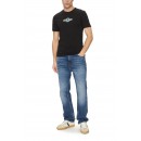 GUESS JEANS T-SHIRT CREWNECK SLIM FIT LOGO ΜΑΥΡΟ M5GI23K8HMO-JBKL
