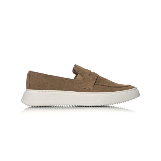 Northway Suede Ανδρικά Loafers  923 σε Μπεζ Χρώμα