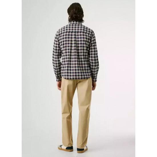 Pepe Jeans Πουκάμισο Σκούρο Μπλε Καρό CLERMONT PM3090825-594 DULWICH BLUE