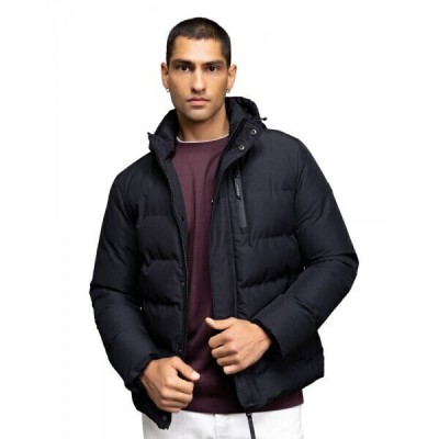 Biston Ανδρικό Μπουφάν με κουκούλα 52-201-080 Black