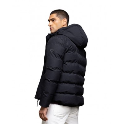 Biston Ανδρικό Μπουφάν με κουκούλα 52-201-080 Black