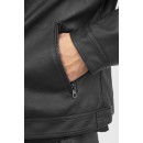 Rebase Δερμάτινο Μπουφάν Black RLJK-2021 MAO ΓΙΑΚΑΣ, ΧΩΡΙΣ ΛΑΣΤΙΧΟ ΚΑΤΩ