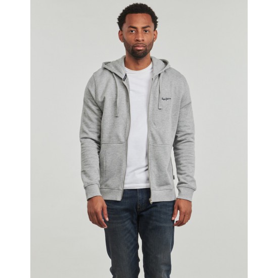 Pepe Jeans Ανδρική Ζακέτα Φούτερ Με Κουκούλα Macbeth Melange Zip PM5800017-933-ΓΚΡΙ