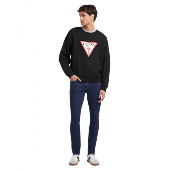 ​Ανδρική Μπλούζα GUESS JEANS M4YQ21K9V31-JBLK Μαύρο
