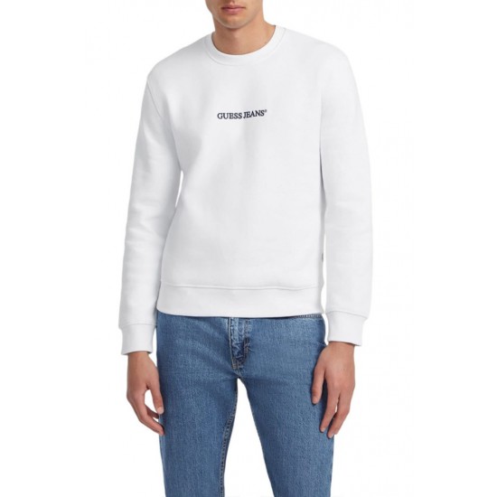 Ανδρική Μπλούζα GUESS JEANS M4YQ19K9V31-G011 Άσπρο