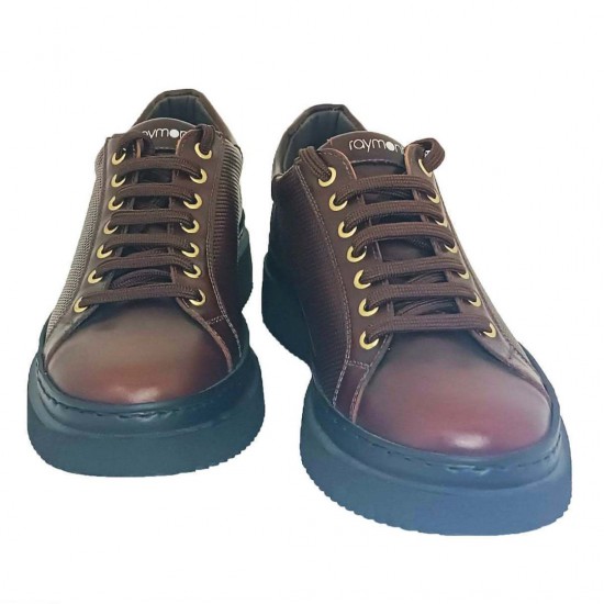 Ανδρικό Υπόδημα RAYMONT 823-brown-Sole Μαύρο