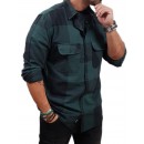 Rebase - 252RGS-5102 - CC7 Black Forest Green - Πουκάμισο