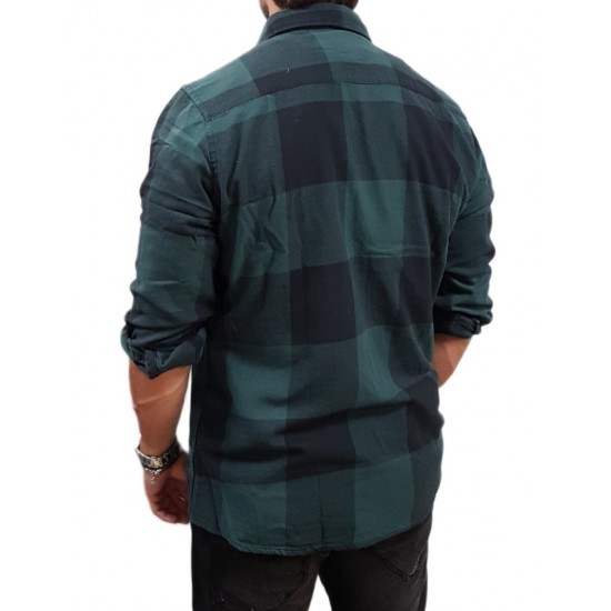 Rebase - 252RGS-5102 - CC7 Black Forest Green - Πουκάμισο