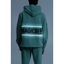 Ανδρική Μπλούζα Φούτερ MAGIC BEE 25513-Green Λαδί