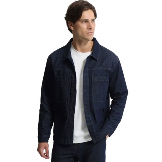 TRESOR - Ανδρικό overshirt MICKEL 2312 Blue