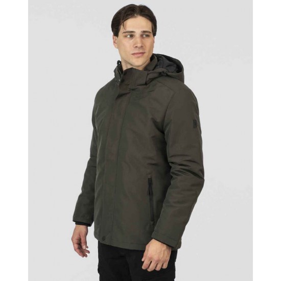 Rebase Ανδρικό Μπουφάν 252RJK-2050 DK Khaki