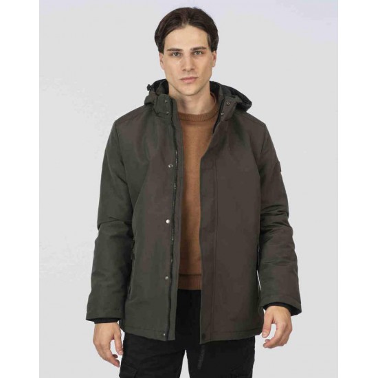 Rebase Ανδρικό Μπουφάν 252RJK-2050 DK Khaki