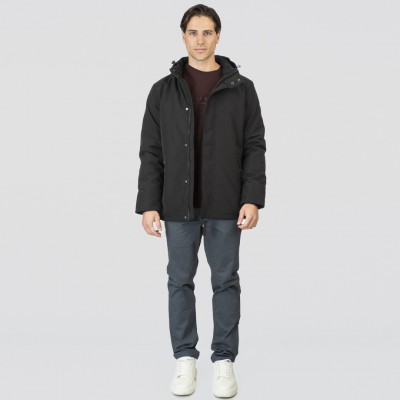 Ανδρικό Μπουφάν REBASE 252RJK-2050-Pure Black