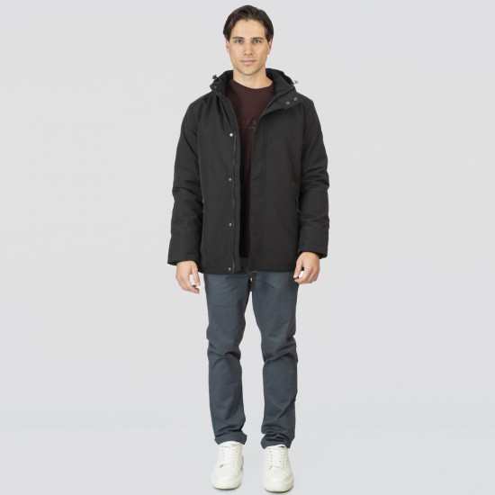 Ανδρικό Μπουφάν REBASE 252RJK-2050-Pure Black