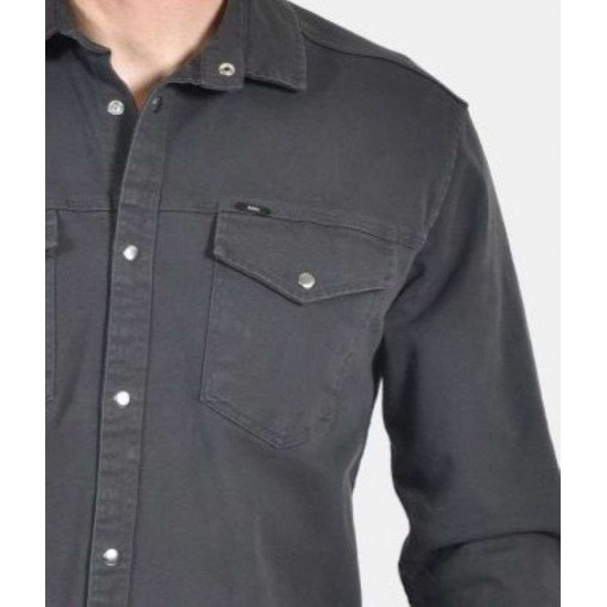 KEDI COTTON JEANS SHIRT X-25001 ΑΝΘΡΑΚΙ